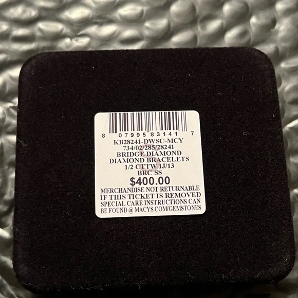 Sold- Diamond Bracelet (1/2 ct. t.w.) in Sterling Silver - Picture 7 of 7